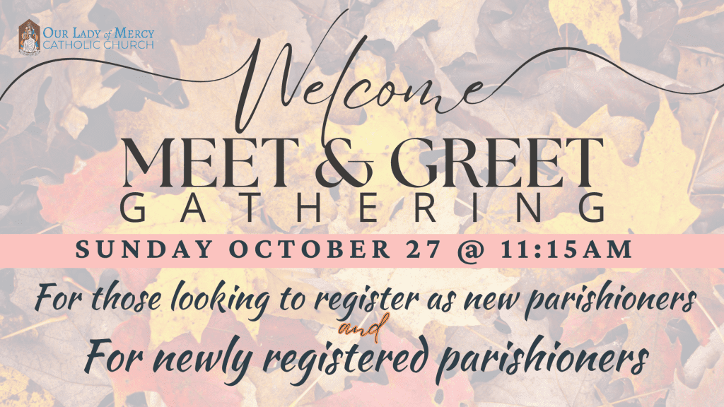 Welcome Meet & Greet Gathering 10/27