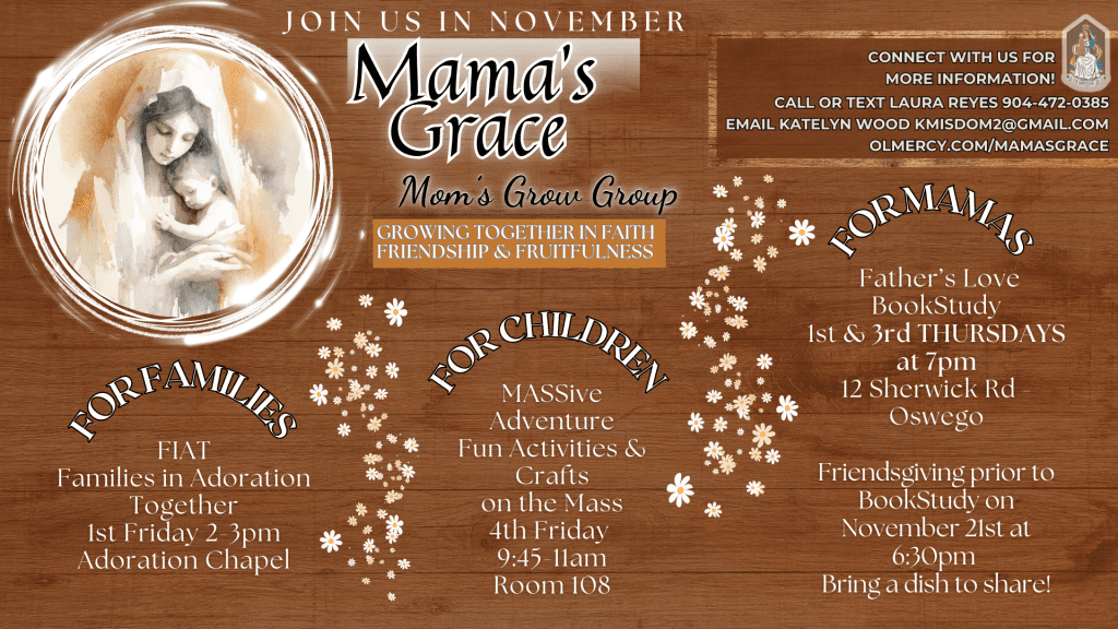 Mama’s Grace- November Events