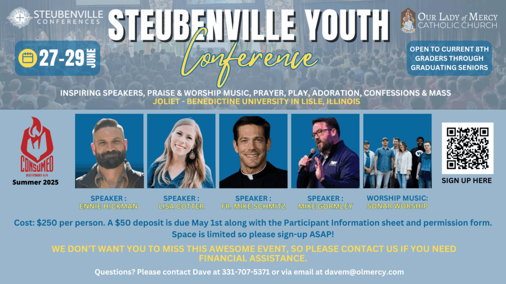 Steubenville Youth Conference – Sign Up by 5/1