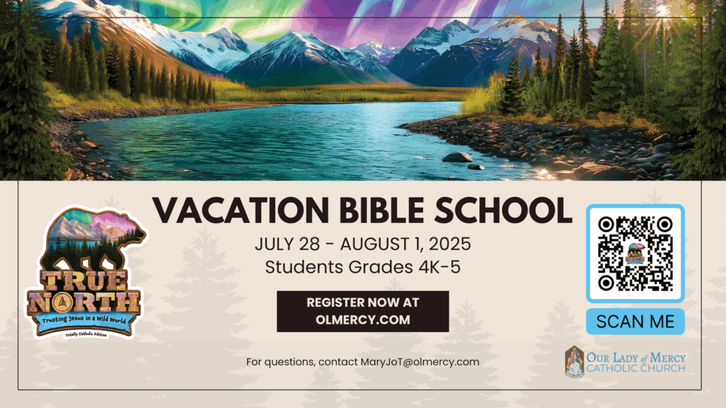 Vacation Bible School – July 28 through August 1 – Registration Now Open