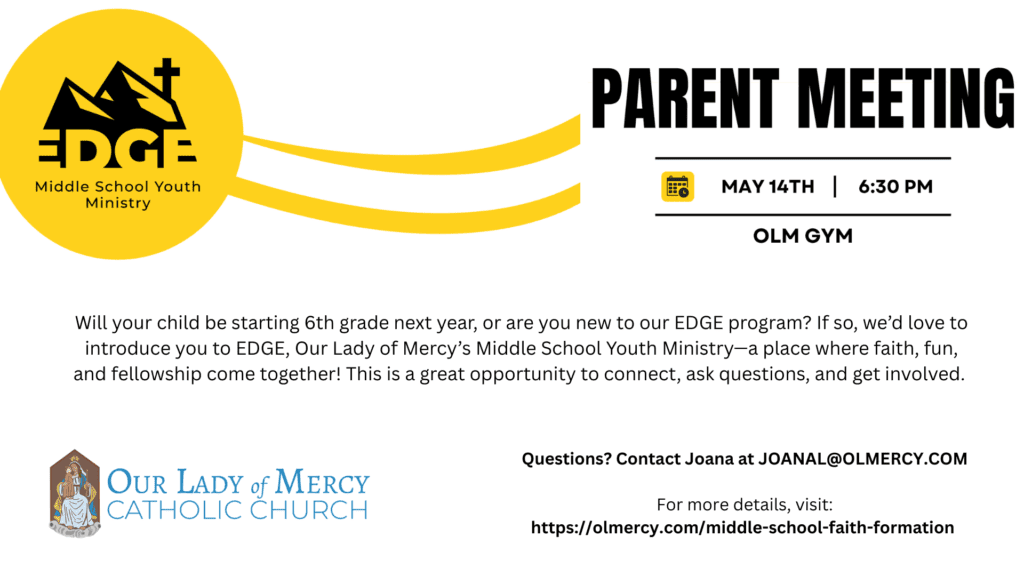 EDGE Parent Meeting 5/14