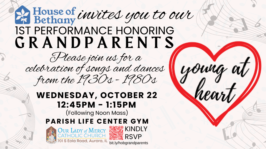 Young at Heart – A Celebration for Grandparents – 10/22