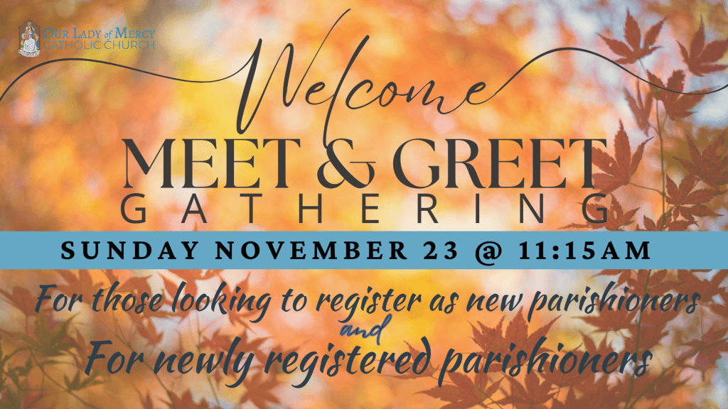 Welcome Meeting – 11/23
