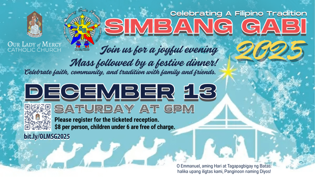 Annual Simbang Gabi Mass & Celebration – 12/13