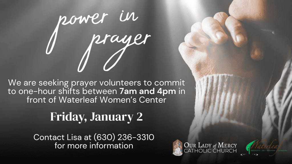 Volunteer to Pray on First Friday – 1/2
