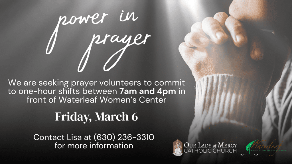 Volunteer to Pray on First Friday – 3/6
