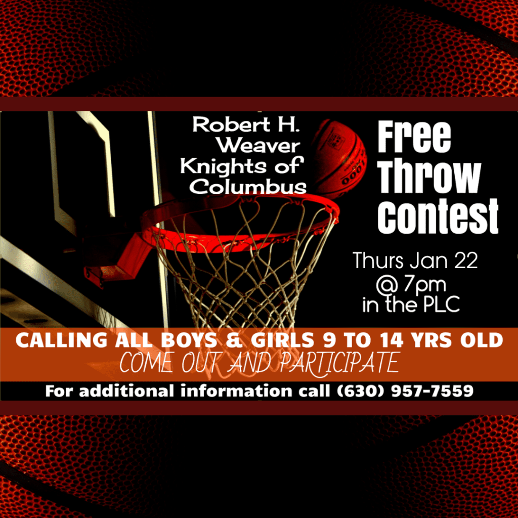 Robert H. Weaver Knights of Columbus Free Throw Contest – 1/22