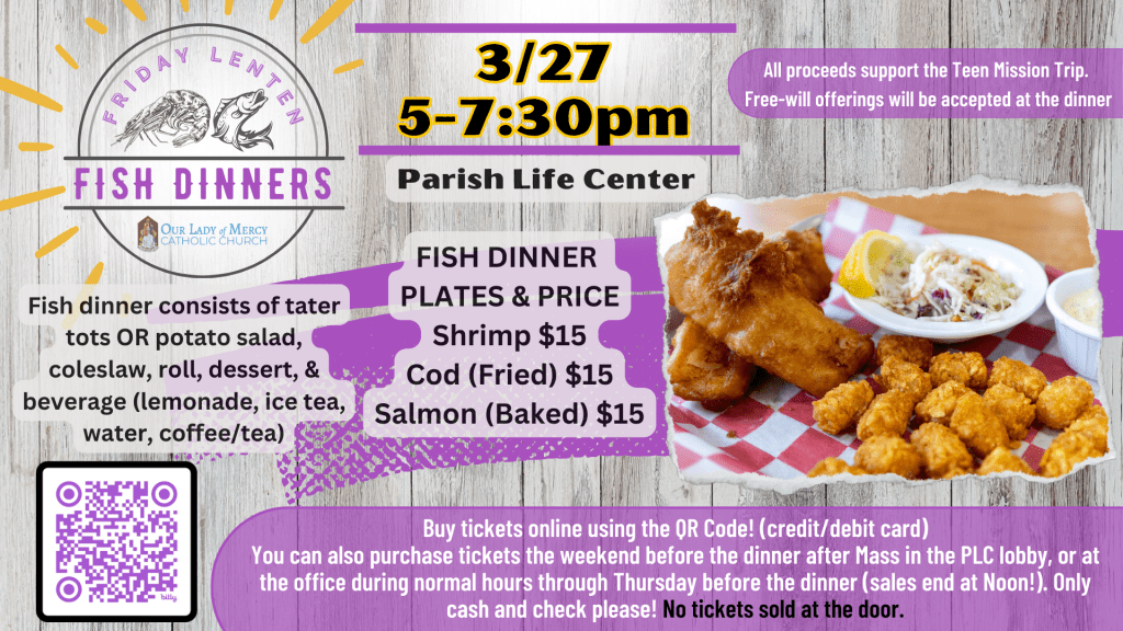 Lent Fish Fry- 3/27