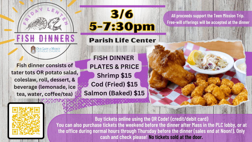 Lent Fish Fry- 3/6