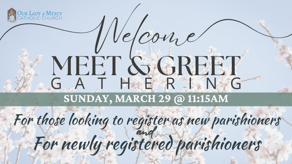 Welcome Meeting – 3/29