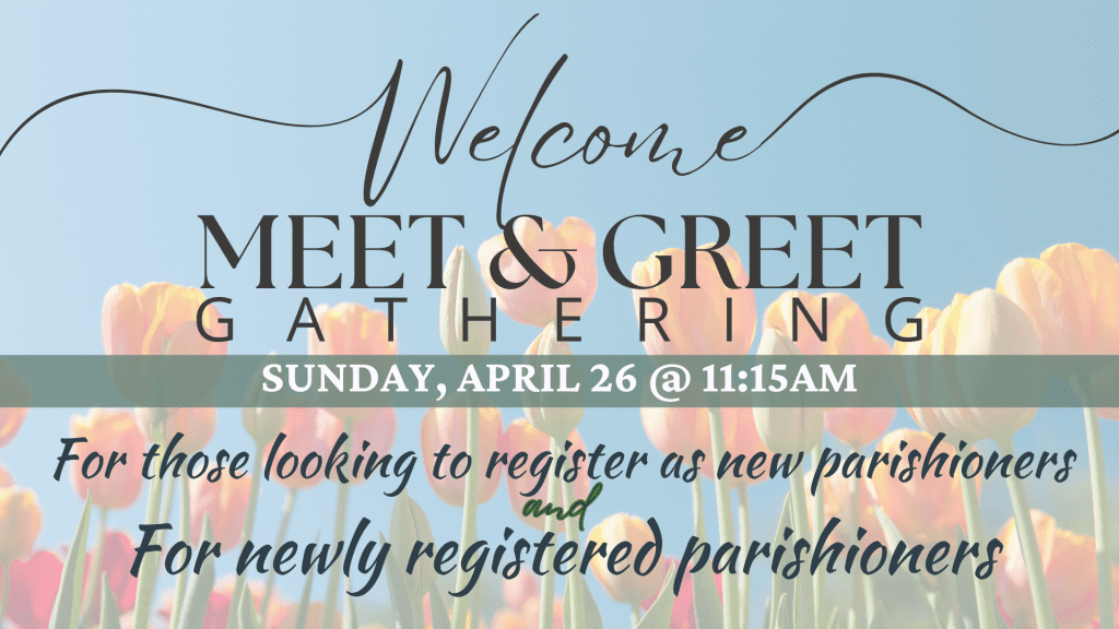 Welcome Meeting – 4/26