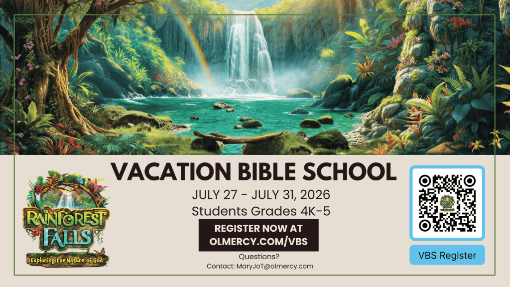 Vacation Bible School – July 27 through July 31 – Registration Now Open